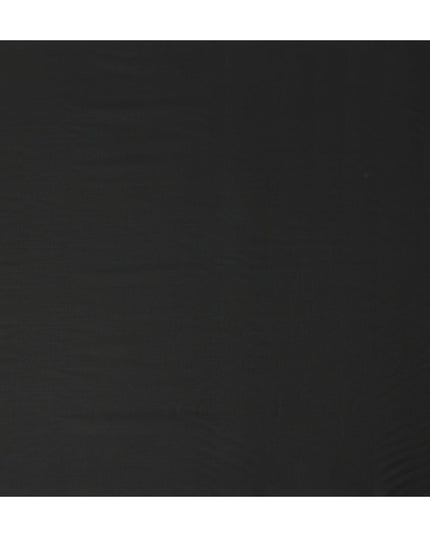 Obsidian Black Wool Blend Suiting Fabric 150cm