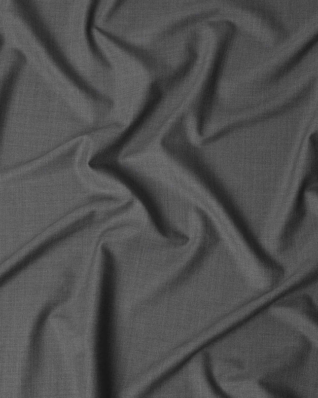 Smoke Grey Wool Blend Suiting Fabric 150cm