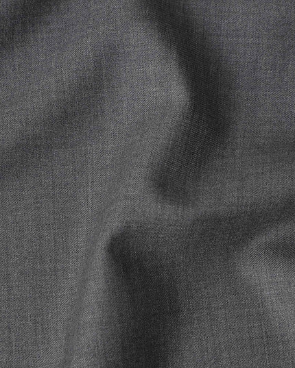 Smoke Grey Wool Blend Suiting Fabric 150cm