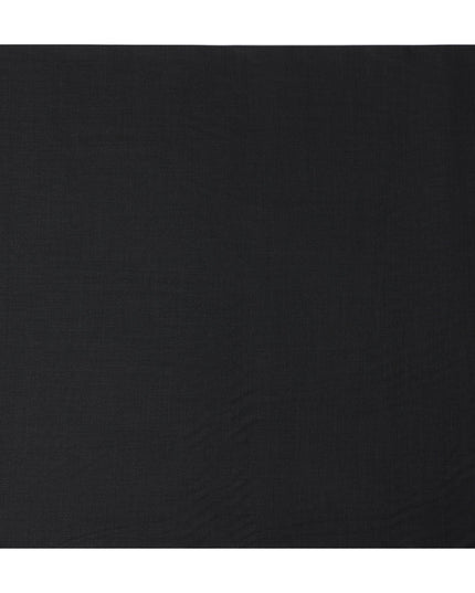 Carbon Black Wool Blend Suiting Fabric 150cm