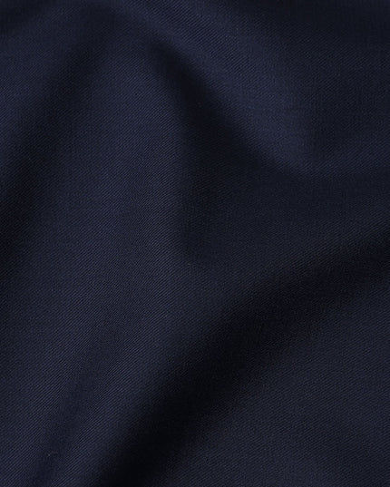 Midnight Blue Wool Blend Suiting Fabric 150cm
