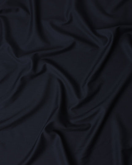 Dark Navy Wool Blend Suiting Fabric 150cm