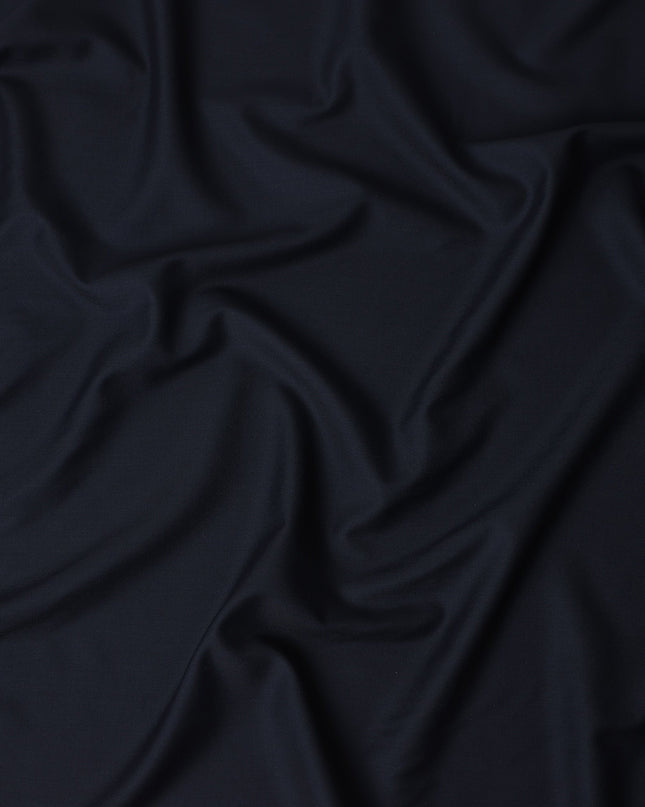Dark Navy Wool Blend Suiting Fabric 150cm