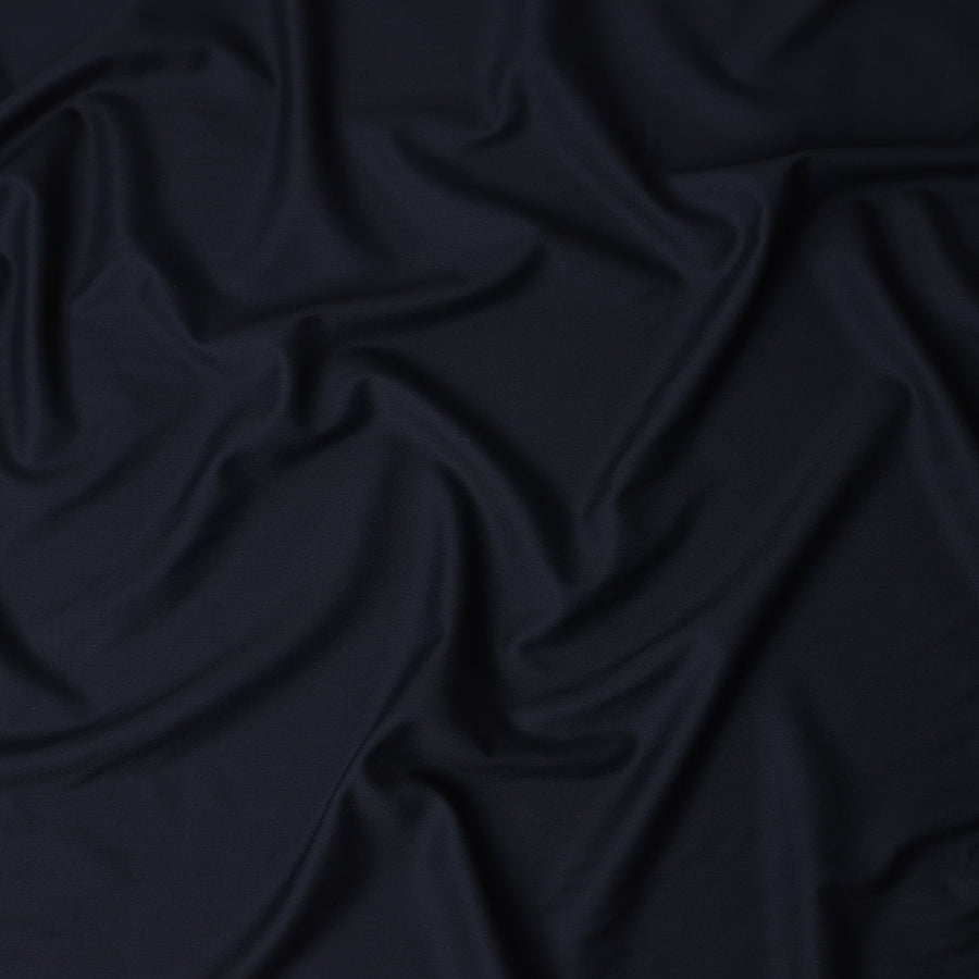 Dark Navy Wool Blend Suiting Fabric 150cm