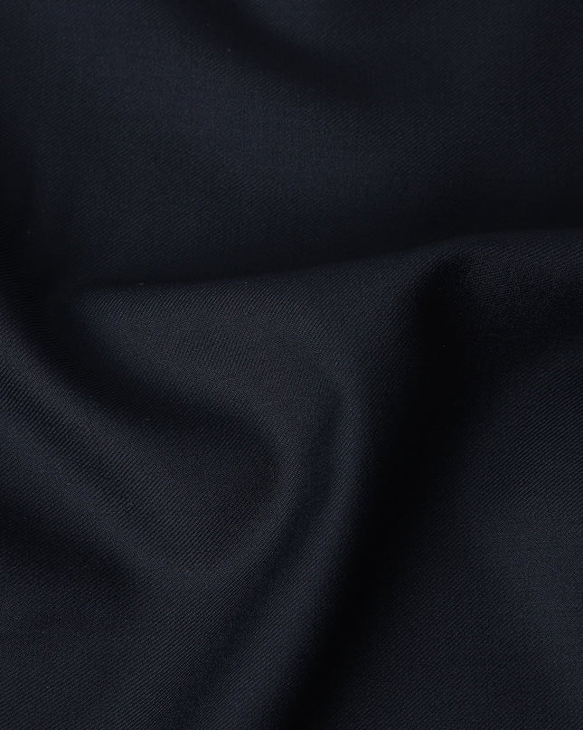 Dark Navy Wool Blend Suiting Fabric 150cm