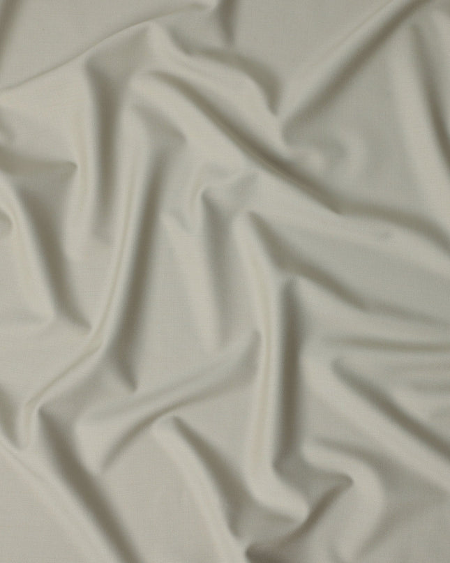 Sage Beige Wool Blend Suiting Fabric 150cm