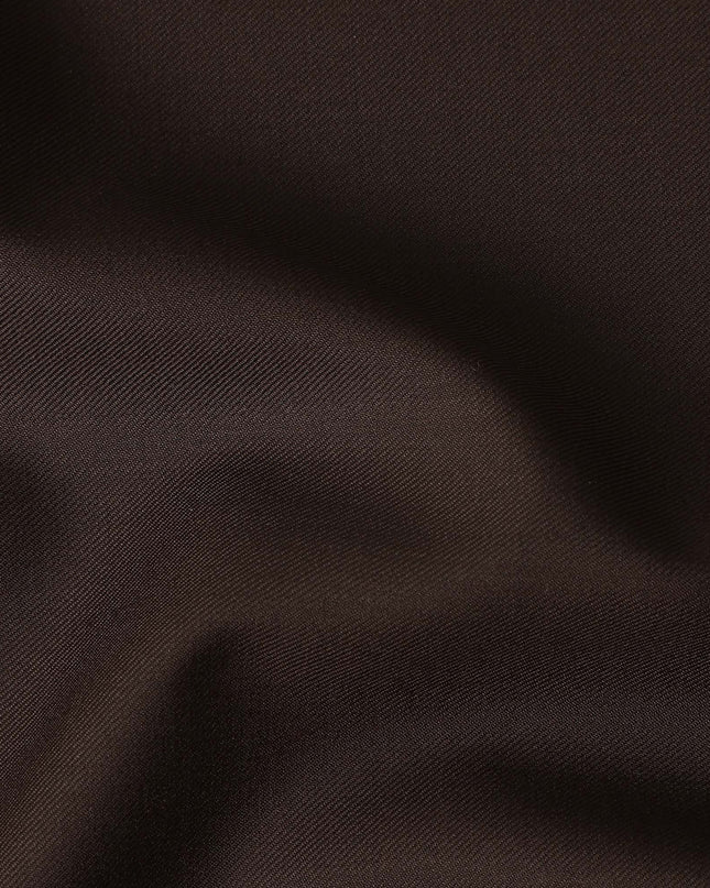 Chocolate Brown Wool Blend Suiting Fabric 150cm