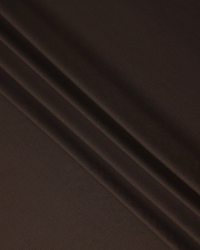 Chocolate Brown Wool Blend Suiting Fabric 150cm