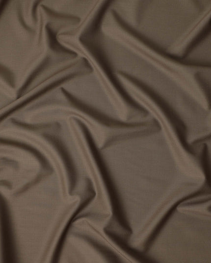 Taupe Brown Wool Blend Suiting Fabric 150cm
