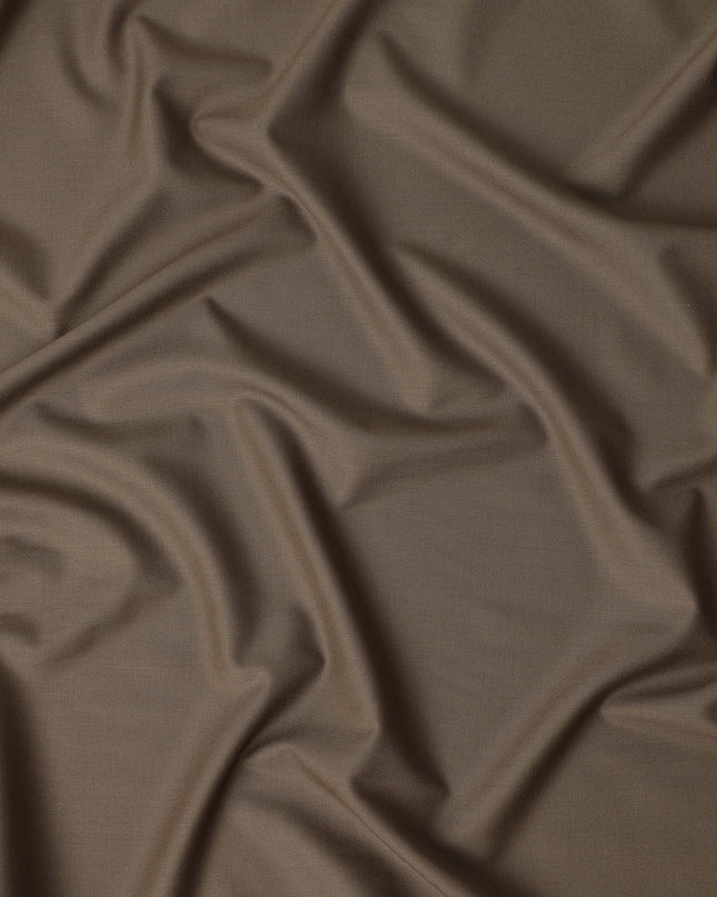 Taupe Brown Wool Blend Suiting Fabric 150cm