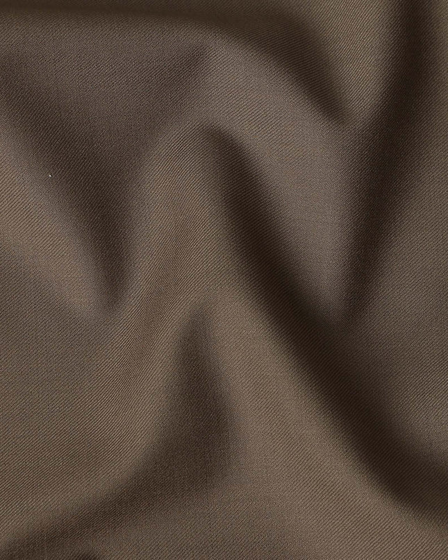 Taupe Brown Wool Blend Suiting Fabric 150cm