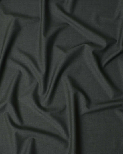 Slate Green Wool Blend Suiting Fabric 150cm