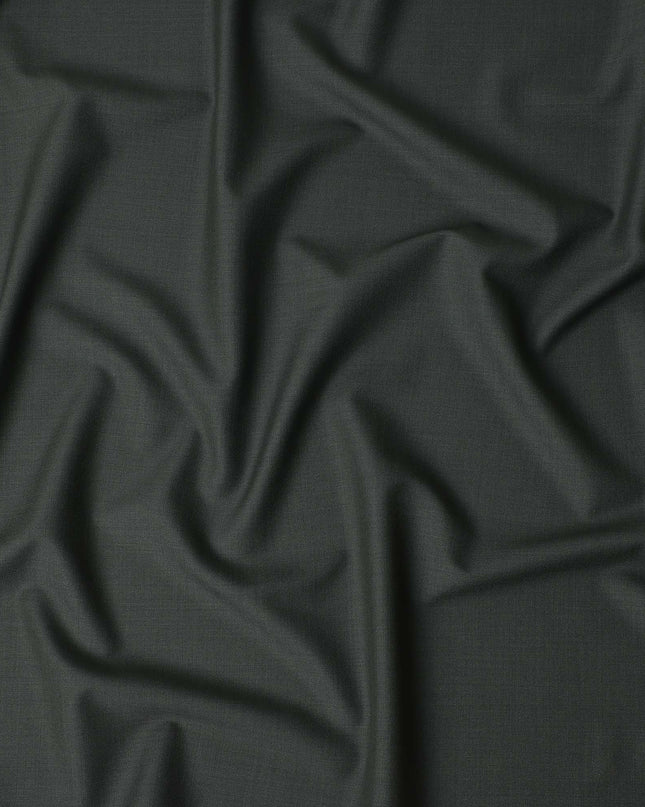 Slate Green Wool Blend Suiting Fabric 150cm
