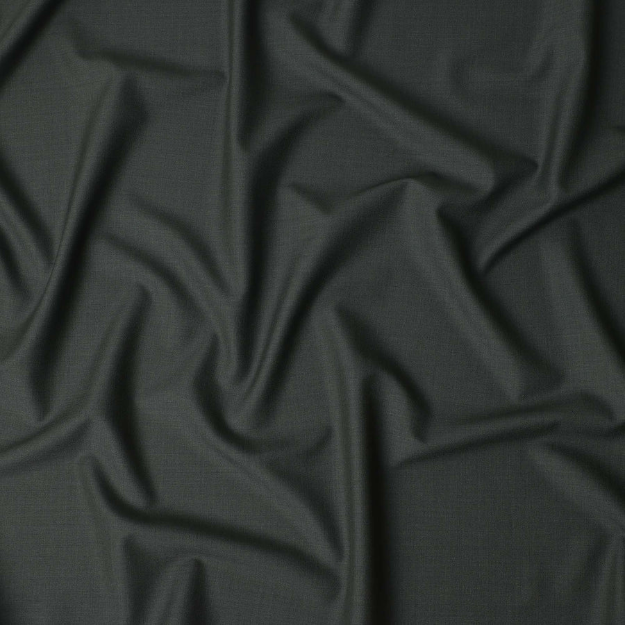 Slate Green Wool Blend Suiting Fabric 150cm