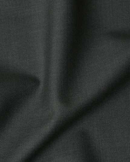 Slate Green Wool Blend Suiting Fabric 150cm