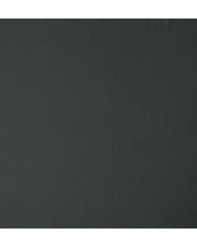Slate Green Wool Blend Suiting Fabric 150cm