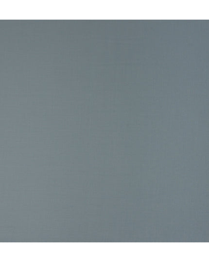 Steel Grey Wool Blend Suiting Fabric 150cm