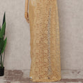 Golden Sand French Chantilly Lace Saree 5.5m