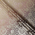 Mocha Brown Silk Chiffon Metallic Lurex Fabric 110cm