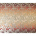 Rust Orange Silk Chiffon Metallic Lurex Fabric 110cm