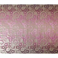 Raspberry Pink Silk Chiffon Metallic Lurex Fabric 110cm