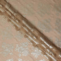 Camel Brown Silk Chiffon Metallic Lurex Fabric 110cm
