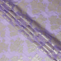 Lilac Purple Silk Chiffon Metallic Lurex Fabric 110cm