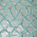 Turquoise Blue Silk Chiffon Metallic Lurex Fabric 110cm