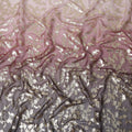 Dusky Mauve Silk Chiffon Metallic Lurex Fabric 110cm