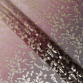 Dusky Mauve Silk Chiffon Metallic Lurex Fabric 110cm