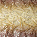 Honey Yellow Silk Chiffon Metallic Lurex Fabric 110cm