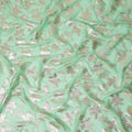Seafoam Green Silk Chiffon Metallic Lurex Fabric 110cm