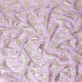 Pale Orchid Silk Chiffon Metallic Lurex Fabric 110cm