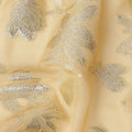 Champagne Beige Silk Chiffon Metallic Lurex Fabric 110cm