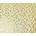 Butter Yellow Silk Chiffon Metallic Lurex Fabric 110cm