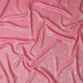 Rose Pink Pure Silk Satin Jacquard Fabric 110cm