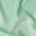 Mint Green Pure Silk Satin Jacquard Fabric 110cm