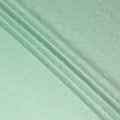 Mint Green Pure Silk Satin Jacquard Fabric 110cm
