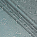 Slate Teal Pure Silk Satin Jacquard Fabric 110cm