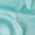 Pale Turquoise Pure Silk Satin Jacquard Fabric 110cm