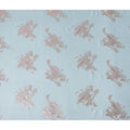 Powder Blue Abstract Lurex Silk Chiffon Fabric 110cm