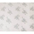 Porcelain White Abstract Lurex Silk Chiffon Fabric 110cm