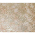 Nude Beige Floral Lurex Silk Chiffon Fabric 110cm