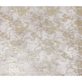 Oyster White Floral Lurex Silk Chiffon Fabric 110cm