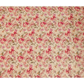 Champagne Beige Floral Viscose Crepe Fabric 110cm