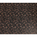Charcoal Black Ditsy Floral Viscose Crepe Fabric 110cm