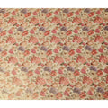 Ivory Cream Rose Floral Viscose Crepe Fabric 110cm
