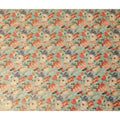 Mint Green Rose Floral Viscose Crepe Fabric 110cm