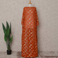 Burnt Orange Silk Chiffon Dirac 3.5m Piece