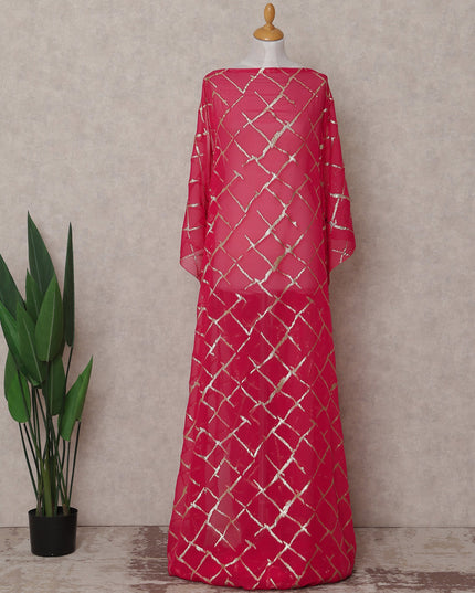 Raspberry Pink Silk Chiffon Dirac 3.5m Piece